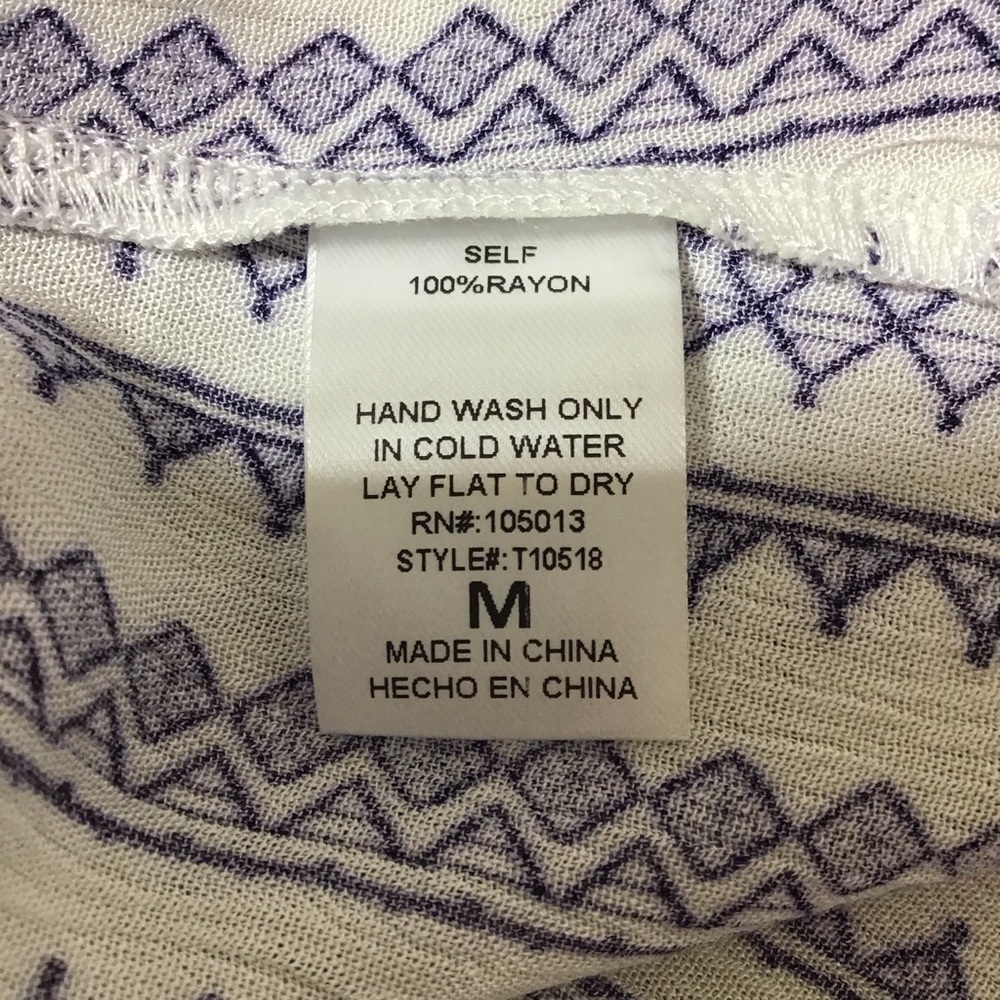 Savanna Jane Striped Embroidered Blouse - Blue and White - Picture 5 of 7